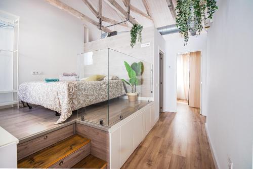 A bed or beds in a room at CARTAGENAFLATS, Apartamentos San Francisco
