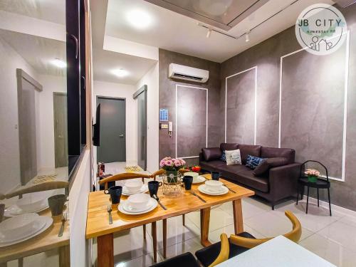 Zona de estar de Paradigm Residence by RR JBcity