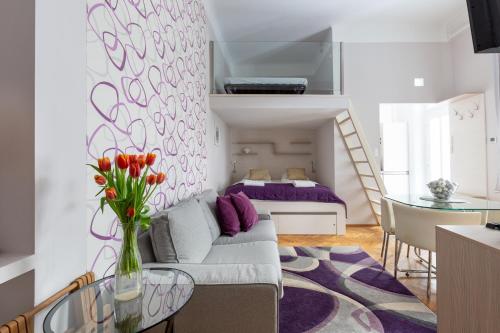 Posteľ alebo postele v izbe v ubytovaní Balaton Apartment Central Budapest