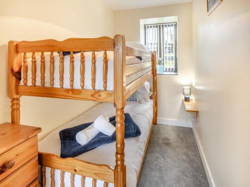 Llangwyryfon的住宿－Joppa Uchaf-uk42120，儿童卧室配有双层床