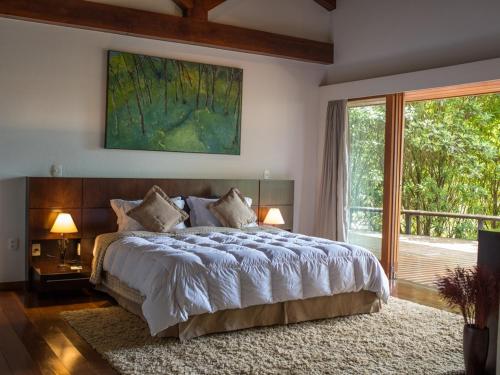 Una cama o camas en una habitación de Kuriuwa Hotel