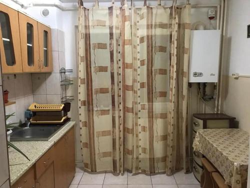 Apartament confortabilにあるキッチンまたは簡易キッチン
