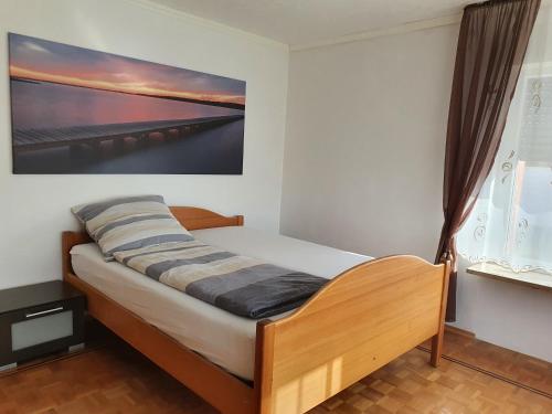 Ένα ή περισσότερα κρεβάτια σε δωμάτιο στο Ferienhaus FALVIG