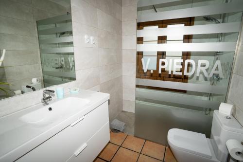 Et badeværelse på Villa Piedra