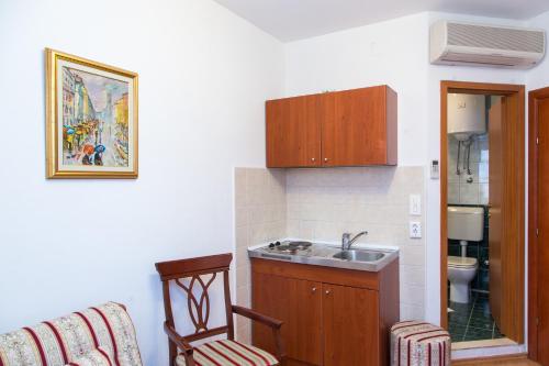 Kuchyňa alebo kuchynka v ubytovaní Apartments Lepur