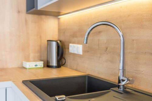 Kuchyň nebo kuchyňský kout v ubytování Trojer Apartment 1