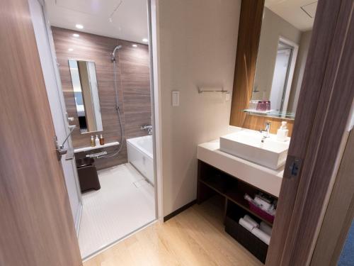 Koupelna v ubytování Asakusa Tobu Hotel