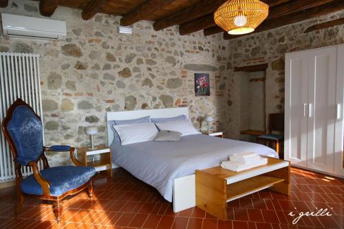 Postel nebo postele na pokoji v ubytování I grilli b&b