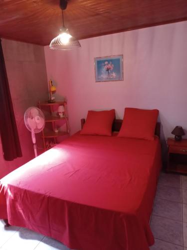Postel nebo postele na pokoji v ubytování Le calme