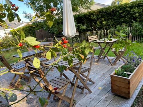 Jardín al aire libre en Gästehaus Kleiner Wacholder