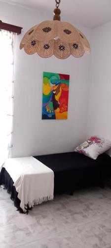 Letto o letti in una camera di Casa Las Guayarminas