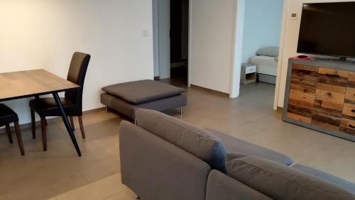 Posezení v ubytování Apartment mit Terrasse in Abstatt