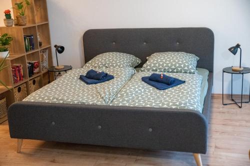 En eller flere senge i et værelse på Zuhause fühlen in Kreuzberg