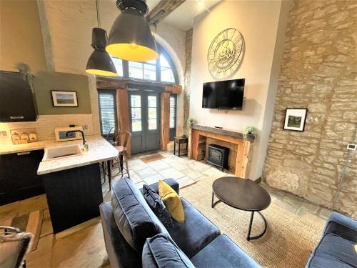 Marske Stables, Yorkshire Dalesにあるテレビまたはエンターテインメントセンター