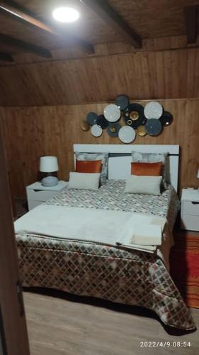 Ένα ή περισσότερα κρεβάτια σε δωμάτιο στο Casa do Neto. Anexo vale da Ginjeira.