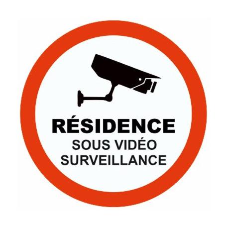 a sign that reads resilience sons video surveillance at CABANA & La Villa sur la Colline - Au Calme in Saint-Symphorien-des-Bois