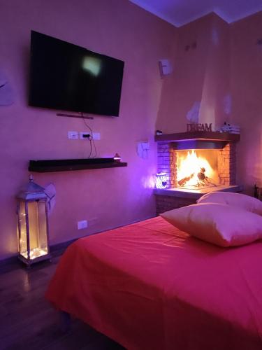 Countryside Hot & Romantic Roomにあるベッド