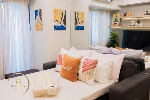 Posezení v ubytování MOA Shore 3 New Modern One bedroom Condo