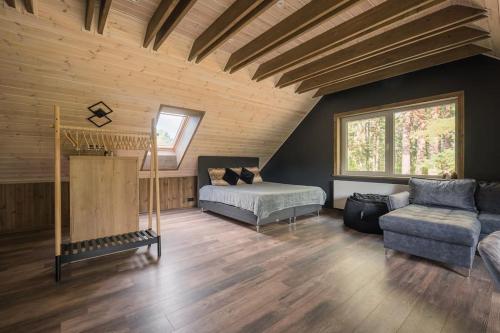 Ένα ή περισσότερα κρεβάτια σε δωμάτιο στο Amberland