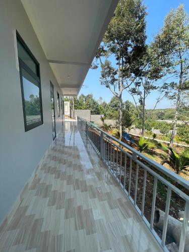 a view from the balcony of a house at Nam Anh Homestay in Bao Loc