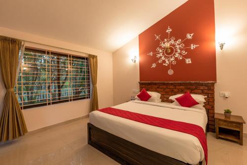 Postel nebo postele na pokoji v ubytování Medhya I Yoga Spa Retreat