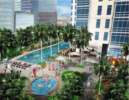 Zahrada ubytování AFFORDABLE StayCation EASTWOOD CITY