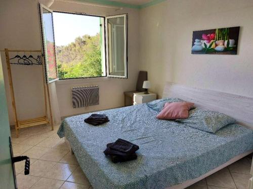 Posteľ alebo postele v izbe v ubytovaní Villa spacieuse à Saint-Nazaire avec piscine privée