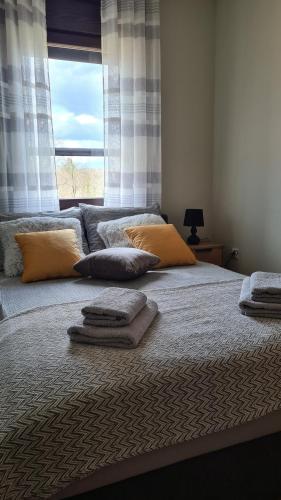 Postel nebo postele na pokoji v ubytování MS Apartman