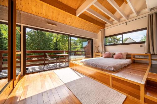 Krevet ili kreveti u jedinici u okviru objekta Beautiful country house calm relaxation leisure