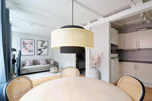 Kuchyň nebo kuchyňský kout v ubytování Cozy Apartment in Central Copenhagen By Marble Church