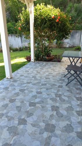 Un jardín fuera de Charmant petit T2 dans maison