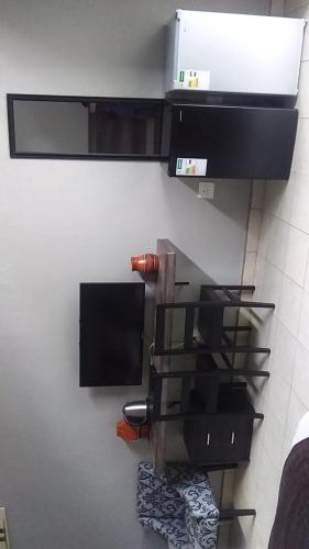 a kitchen with a sink and a counter top at Dam Vista Retreat in Giyani