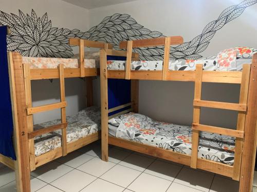 Litera o literas en una habitación de Oceanic Hostel