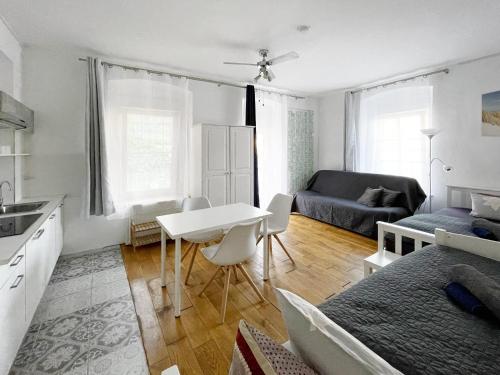 Χώρος καθιστικού στο Schwanenburg Apartments
