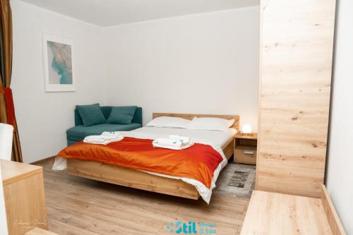 Postel nebo postele na pokoji v ubytování Stil Motel & Spa