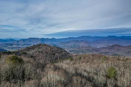 a view of the mountains from the top of a mountain at The Bird House in Dillard