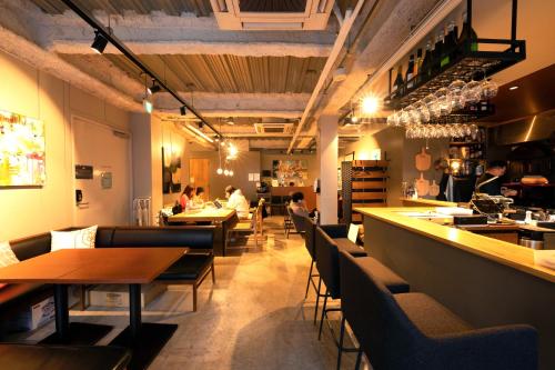 Restaurace v ubytování Glamping Tokyo Asakusa