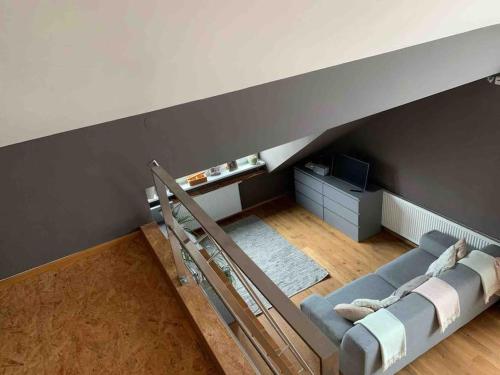 Ένα ή περισσότερα κρεβάτια σε δωμάτιο στο Wunderschöne Loft-Stadtwohnung