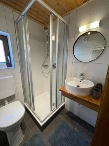 Kúpeľňa v ubytovaní Appartement Josef im Bauernhaus Edt