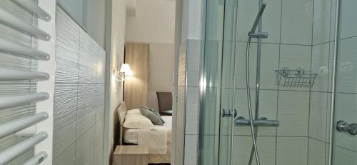 Koupelna v ubytování DIAZ Rooms