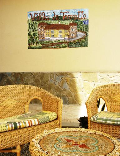 Χώρος καθιστικού στο Villa Le Torrette