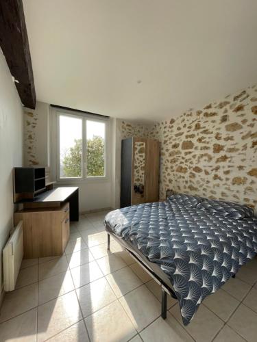 Posteľ alebo postele v izbe v ubytovaní Le Pyrénéen - L'industriel - Maison Cosy