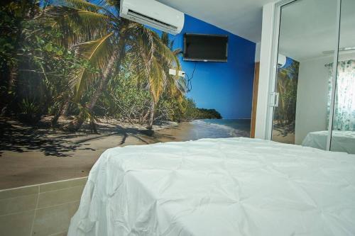 Ένα ή περισσότερα κρεβάτια σε δωμάτιο στο The apartment you dreamed of 1