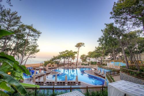 a view of a pool at a resort at Wome Prime Hotel - Halal All Inclusive in Alanya