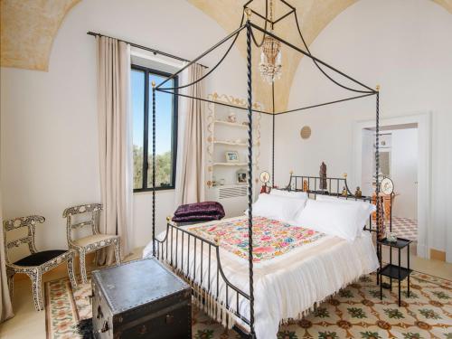 Una cama o camas en una habitación de Estate Oasi Verde Casin Anand