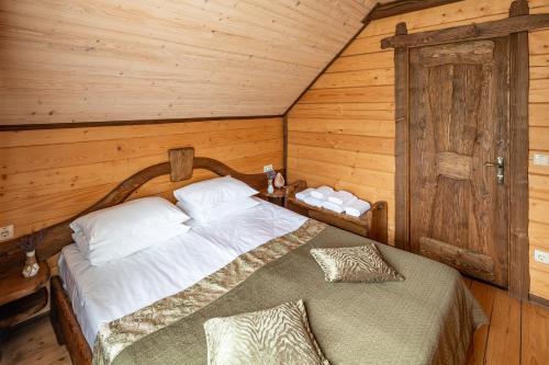 Cama o camas de una habitación en Osonnya Karpaty 4*