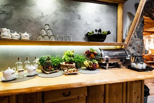 Dapur atau dapur kecil di Zapotoczny Residence