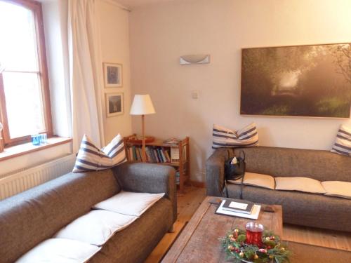 Χώρος καθιστικού στο Ferienhaus Christoph Seeger