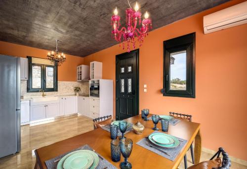 Η κουζίνα ή μικρή κουζίνα στο Alki Slow Living Villas