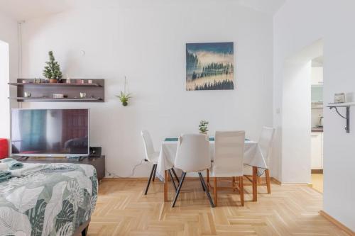 Warm house full of green ambient,joy and comfort
